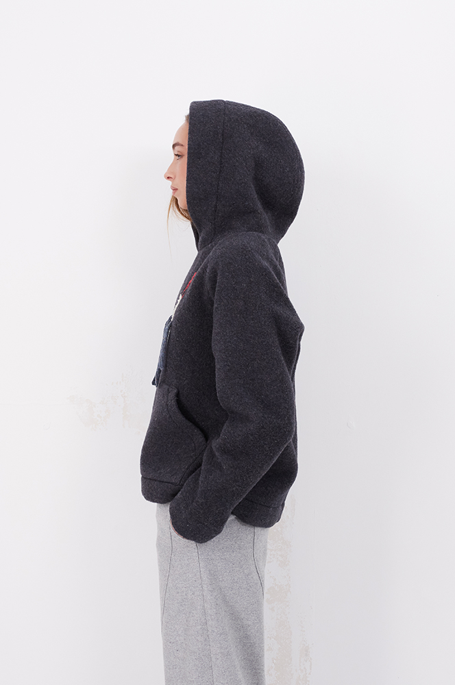 Худі вовна з лелекою (ХД 02)